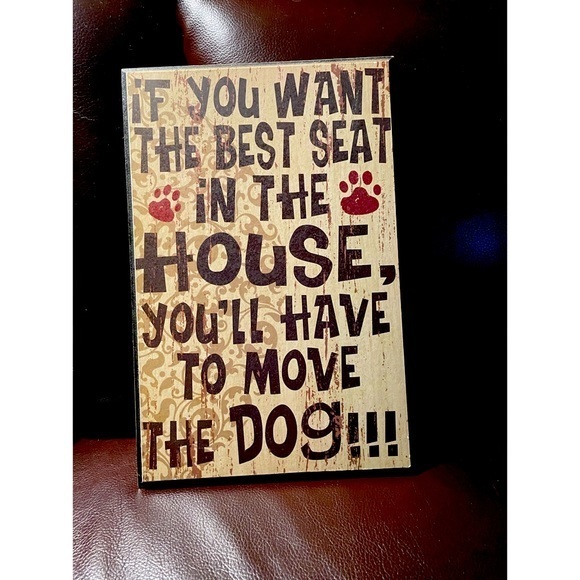 Other - Fur Animal Dog Room Home Decor Rustic Sign